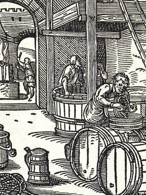 Das Bierbrauen war im Mittelalter eine mühevolle Arbeit. Das Bierbrauen war im Mittelalter eine mühevolle Arbeit.