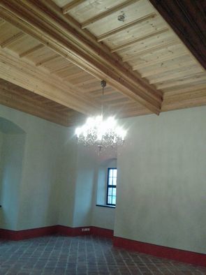 Blick zur Kassettendecke in der Fürstenstube Blick zur Kassettendecke in der Fürstenstube