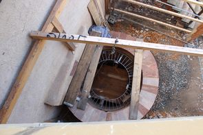 Blick in den wieder 2017 aufgebauten Brunnen Blick in den wieder 2017 aufgebauten Brunnen